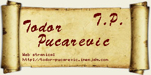 Todor Pucarević vizit kartica